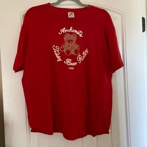 Vintage Amherst Teddy Bear Rally Unisex T Shirt XL